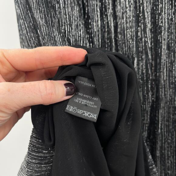 Isabel Marant Etoile Beatrice Midi Skirt Gunmetal‎ Grey Silver Black Metallic XS - Picture 15 of 15